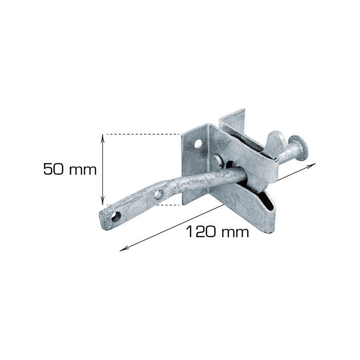 PN-beslag lås for hageport 120 mm